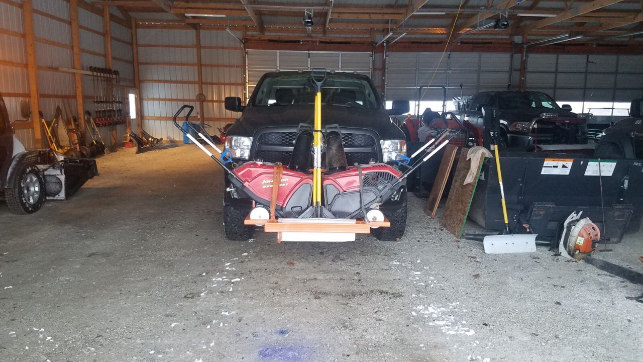 Hook On Double Snow Blower Carrier - 0